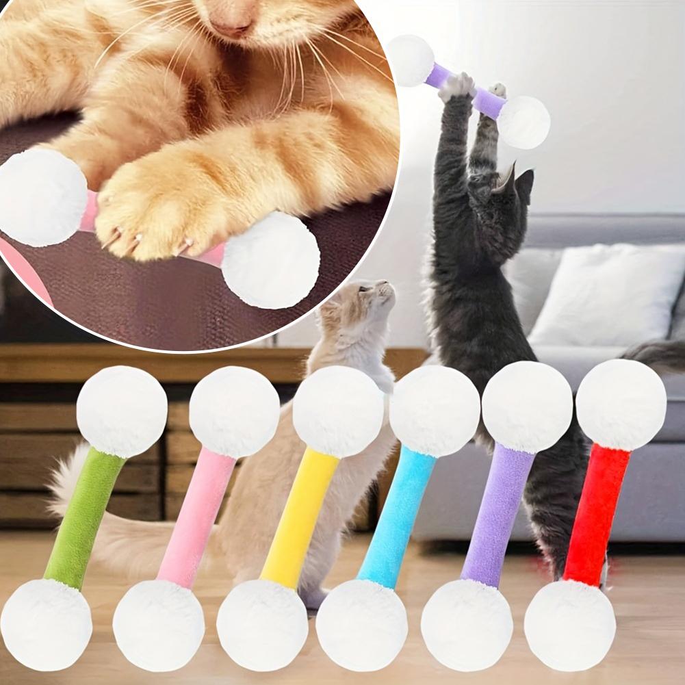 Cat Chew Rope Teething Stick Toy Cotton Braided Bite Resistant Interactive Boredom Relief Dental Care Kitten Puppy Teaser