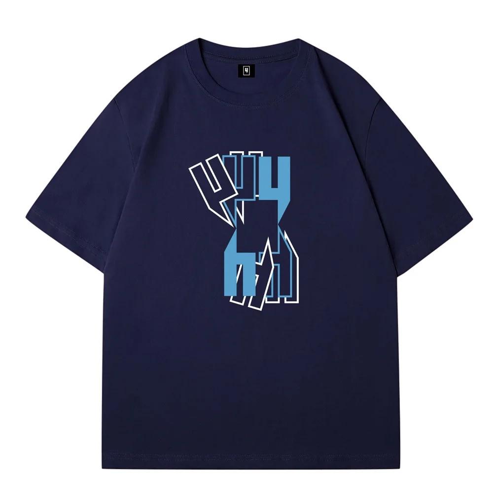 Summer New Yelir World Men's Loose Fit Cotton T-Shirt Short Sleeve Breathable Casual Top Summer Fashion Basic Crew Neck Tee