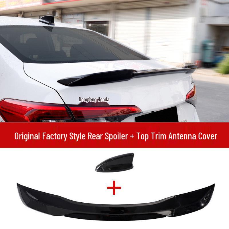 Eleventh Gen Civic Modified Rear Spoiler - Night Black High-End Warrior Edition