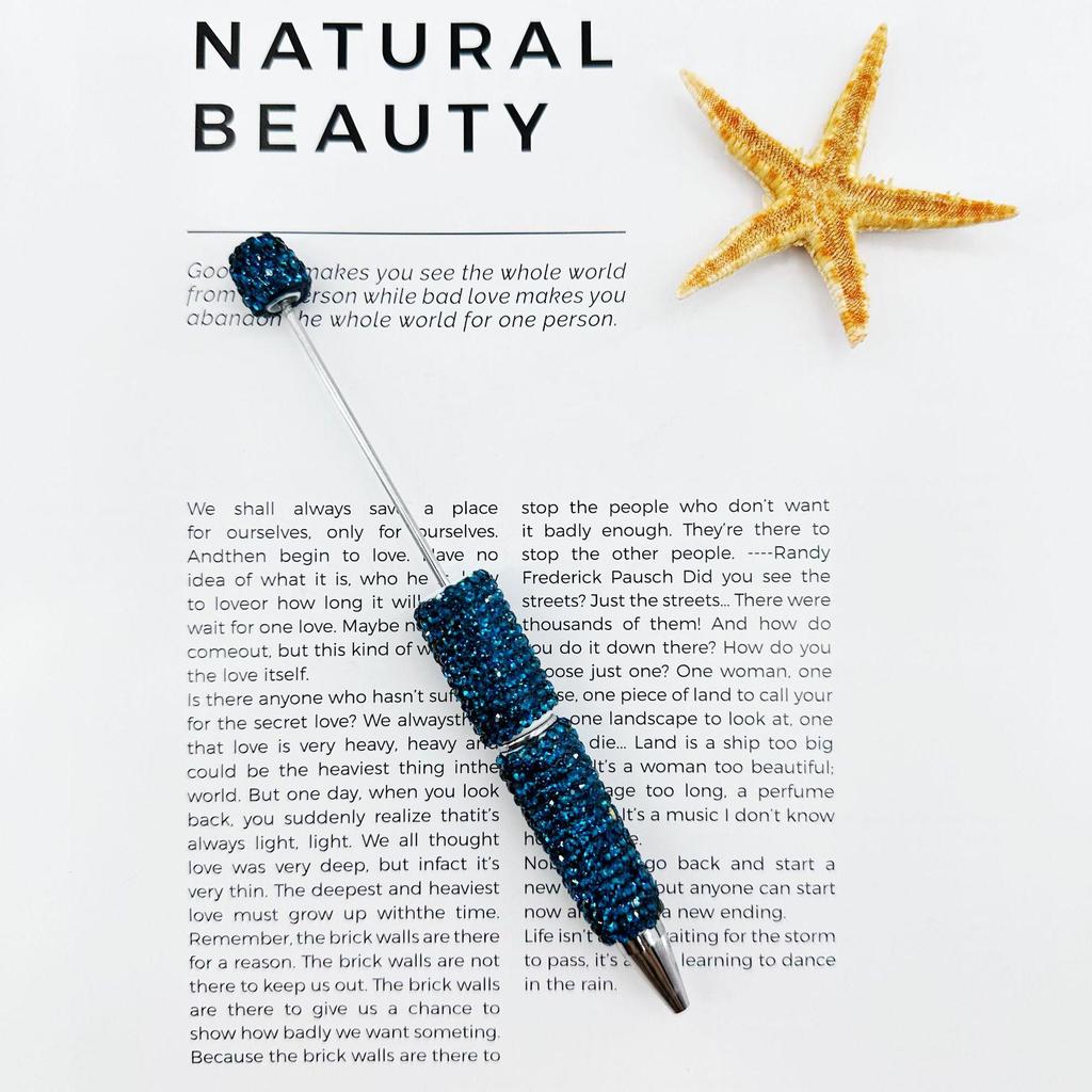 Multi-Color Rhinestone Beaded Ballpoint Pen - Creative Gift Option