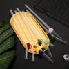 3/5/7Pcs High Borosilicate Glass Straw Set Glass Straw Milk Tea Juice Cocktail Straw with Brush Kitchen Bar Accessories