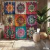 Vibrant Mandala Flower Shower Curtain – Colorful Boho Bath Decor, 59X70.8In & More Sizes, Easy To Clean