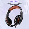 3.5mm Over Ear Game Headset, Gaming Headset with Noise Isolating Microphone, LED Light, Volume Control for Laptop,