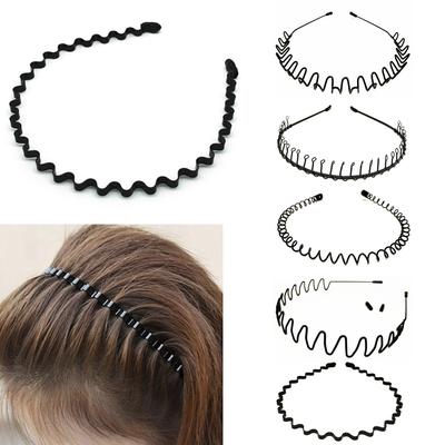 Men Invisible Sports Trend Simple Headband Girl Back Wave Hairpin