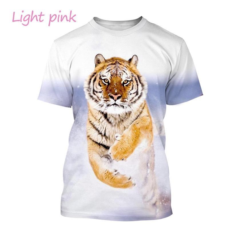 Hot Sale Personality Ferocious Tiger 3D Printing T-shirt Summer Unisex Fashion Funny Cool Hip Hop Animal Short Sleeve Top