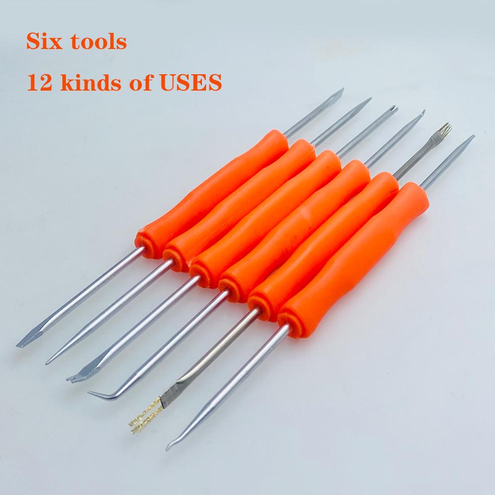 Electronic Heat Assist Repair Tool Set 6pcs Welding Solder Soldering Station Iron Tool Welding Grinding Cleaning Tool