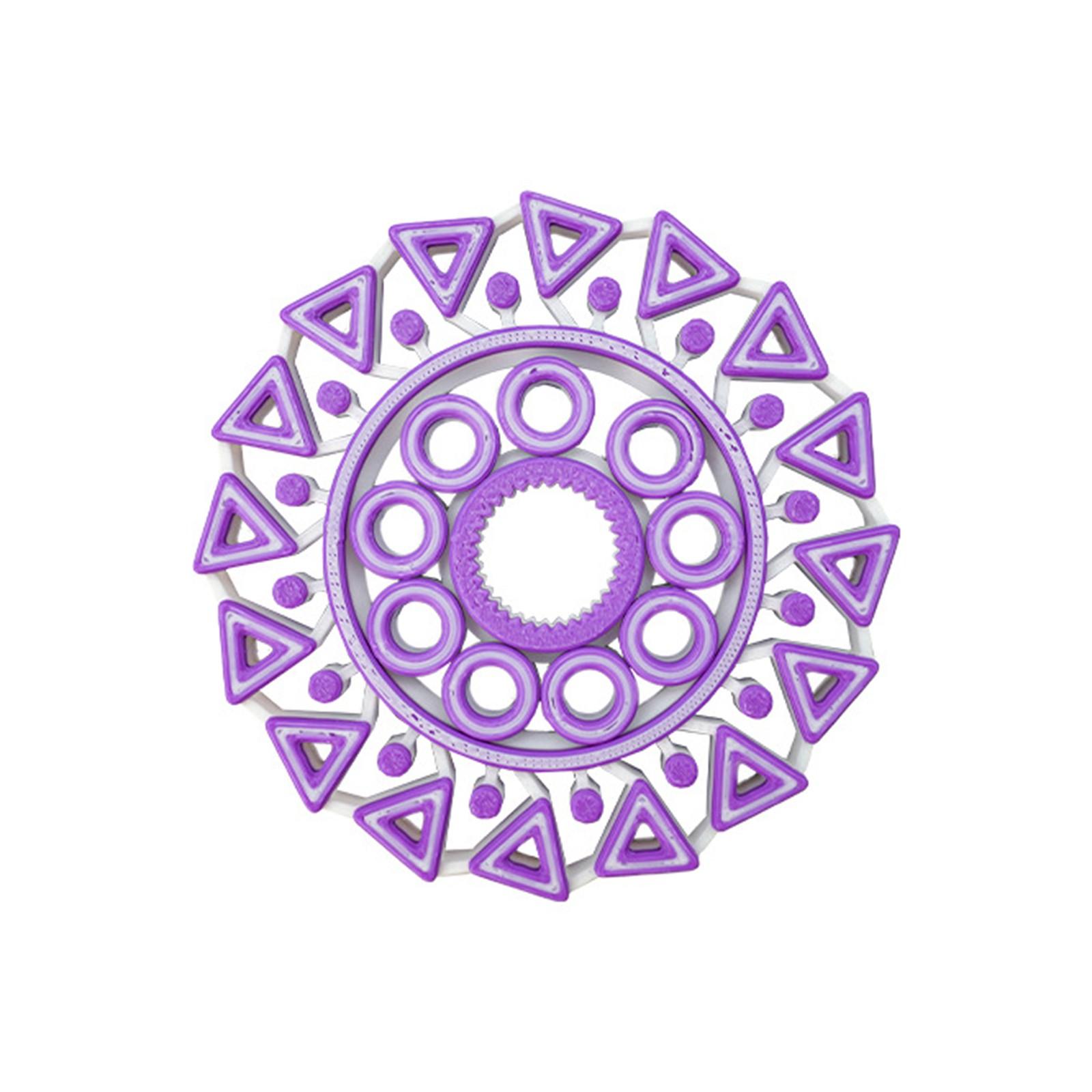 

Гироскоп, напечатанный на 3D-принтере – Сенсорная игрушка в стиле шестеренок для снятия стресса и концентрации One Size фиолетовый