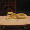Pure brass old python creative keychain pendant zodiac snake transfer metal waist pendant small copper ware