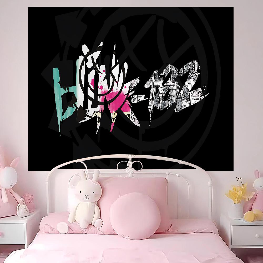 

BBLINK182 Band DIY Wall Tapestry For Living Room Home Dorm Decor Wall Art Decor 74x94cm(29x37in)