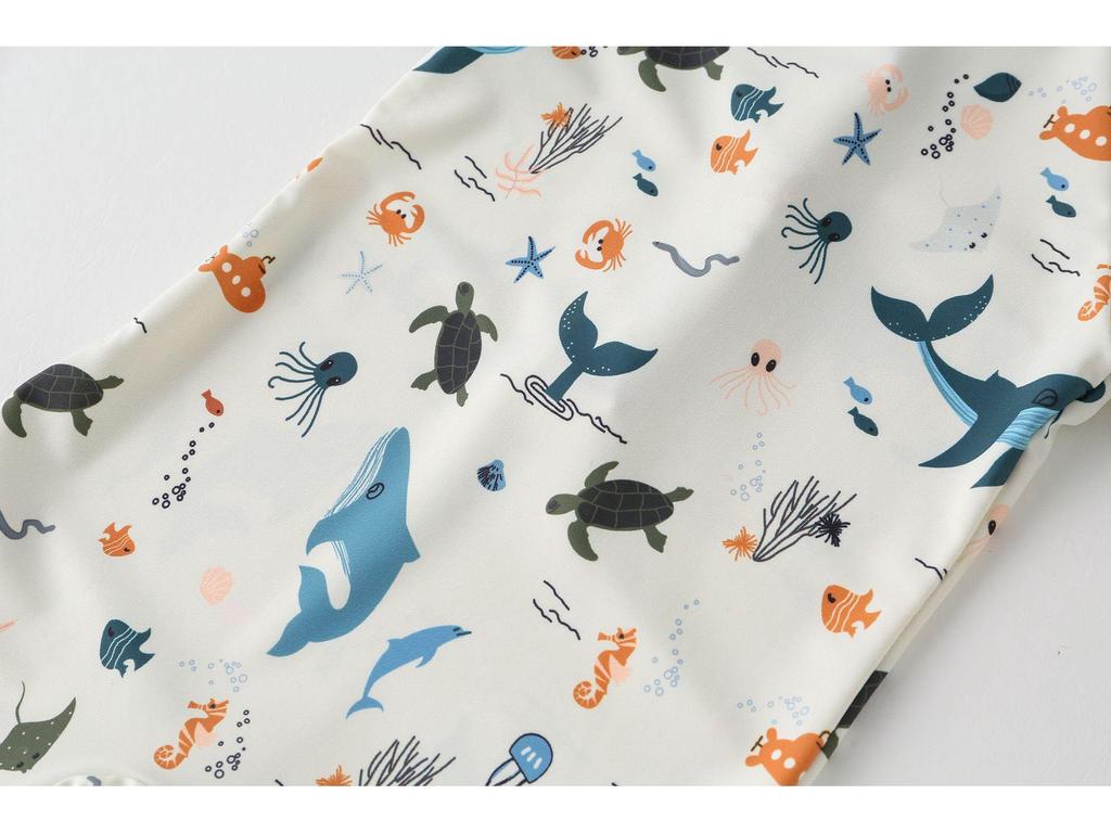 Ocean One-Piece Boys' Quick-Dry Swimsuit - Cute Sunscreen Beachwear