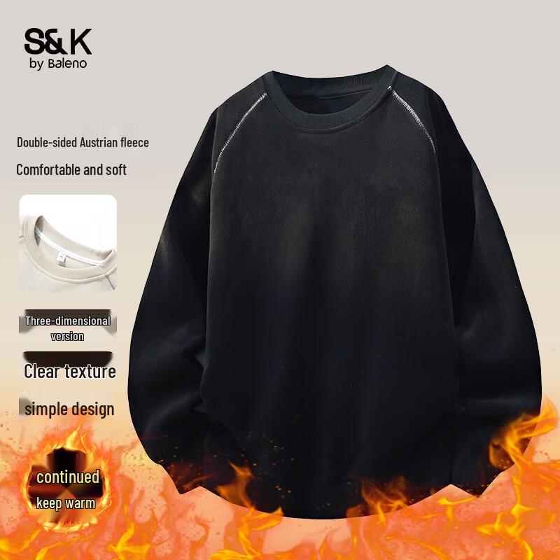 Baleno S&K Series Unisex Plush-Lined Crew Neck Sweatshirt