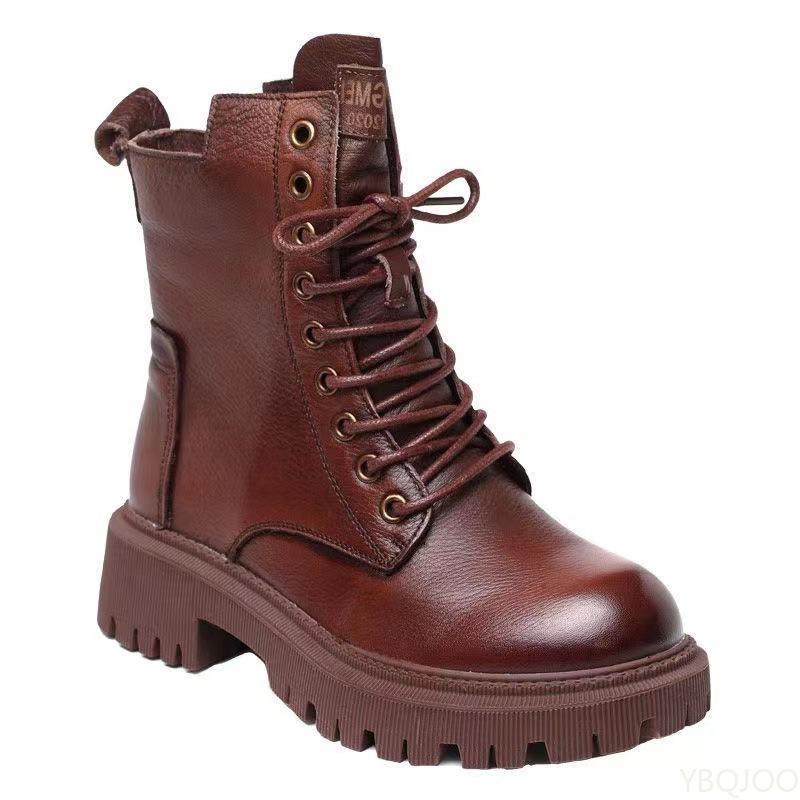 Fashion Women's short boots in autumn winter thickened with versatile thick bottom simple comfortable anti slip wear-resistant boots