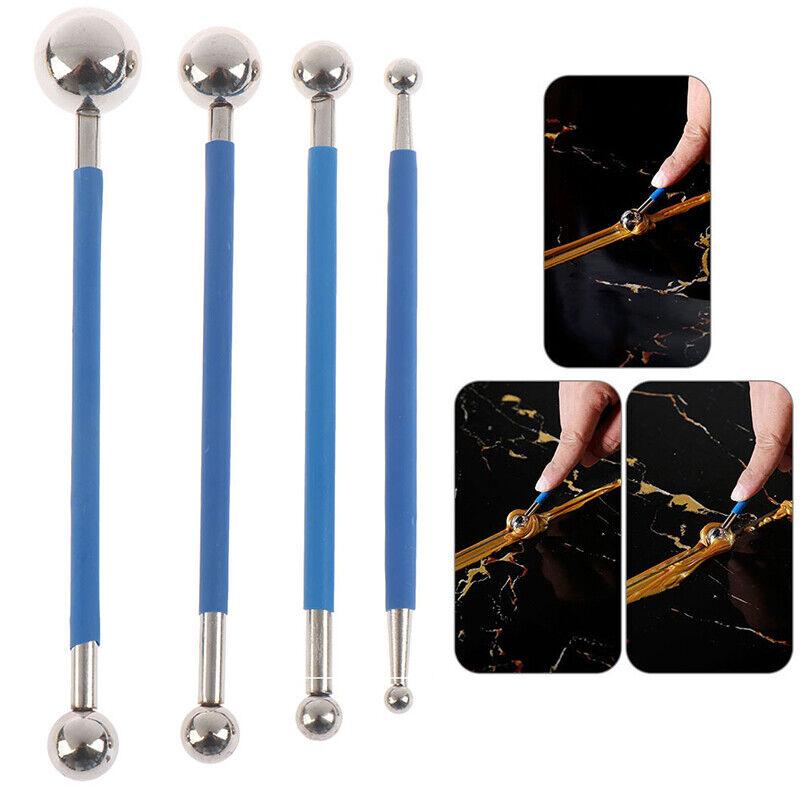 Steel 4pcs Double Pressed Ball Tile Grout Tool Repairing Stick Seam Construction