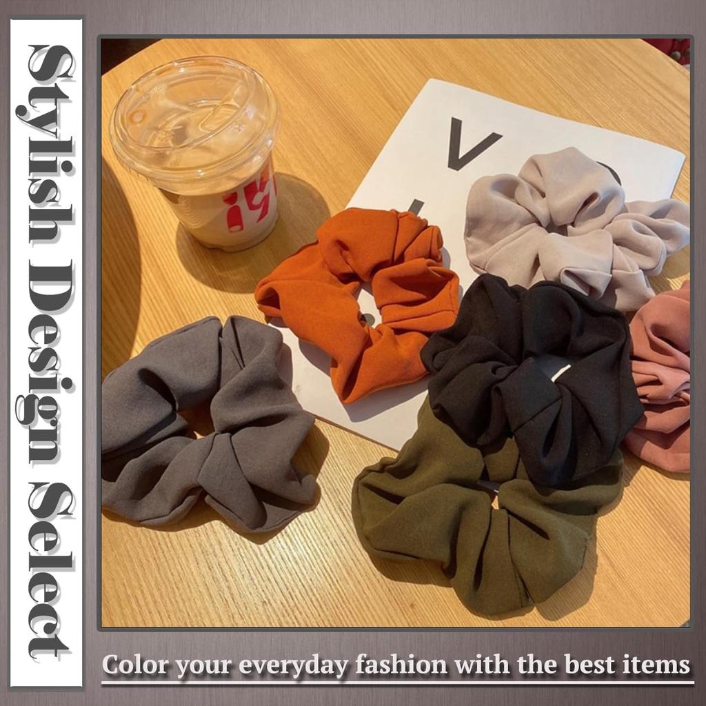 One Limitation Hair Tie Solid Cute Hair Accessory for SA002 Scrunchie, Color, Colorful, Stylish, Women, (White)