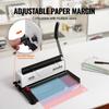 VEVOR Coil Spiral Binding Machine, Manual Book Maker 34-Holes Binding 120 Sheets, Punch Binder Adjustable 4.76 mm - 14.29 mm Coil Binding Spines