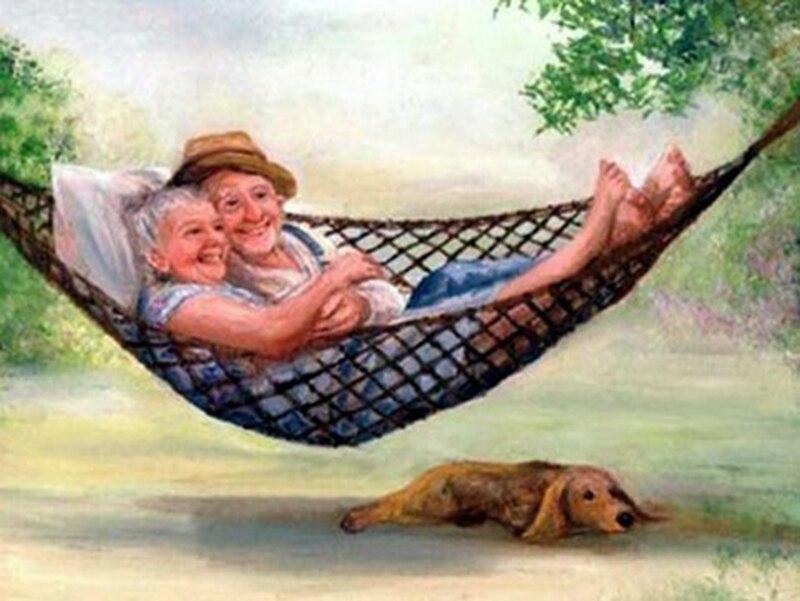 DIY Old Couple 5D Diamond Painting Full Drill Mosaic Diamond Embroidery Rhinestone Cross Stitch Home Decor Wall Art Gift