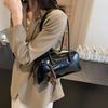 Niche Design Medieval Underarm Bag Shoulder Bag Women's High-end Soft Leather Handbag Large-capacity Bowling Bag Women