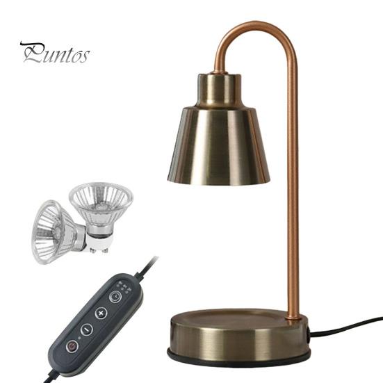 

Лампа-подогреватель свечей с таймером, мягкое свечение, без мерцания, регулируемая яркость, ароматизированный восковой расплавитель, светодиодная прикроватная лампа, декор UK бронзовый