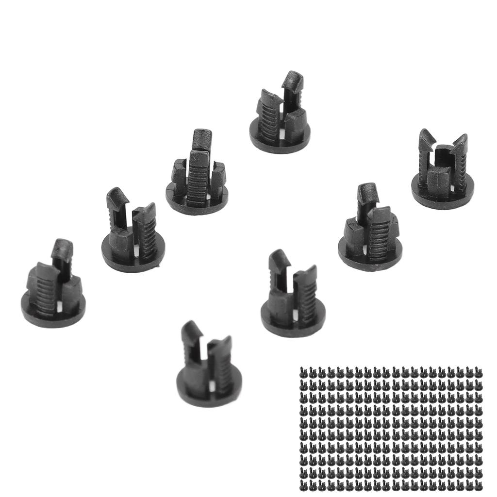 200 sztuk Uchwyt na diodę LED 3mm Uchwyt na lampę LED Nylon66 Czarny Montaż na panelu Klips na LED