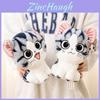 Cute Cheese Cat Cartoon Lovely Cat Plush Doll Healing Kitten Stuffed Toy Gift For Girls Birthday Girlfriend 45cm