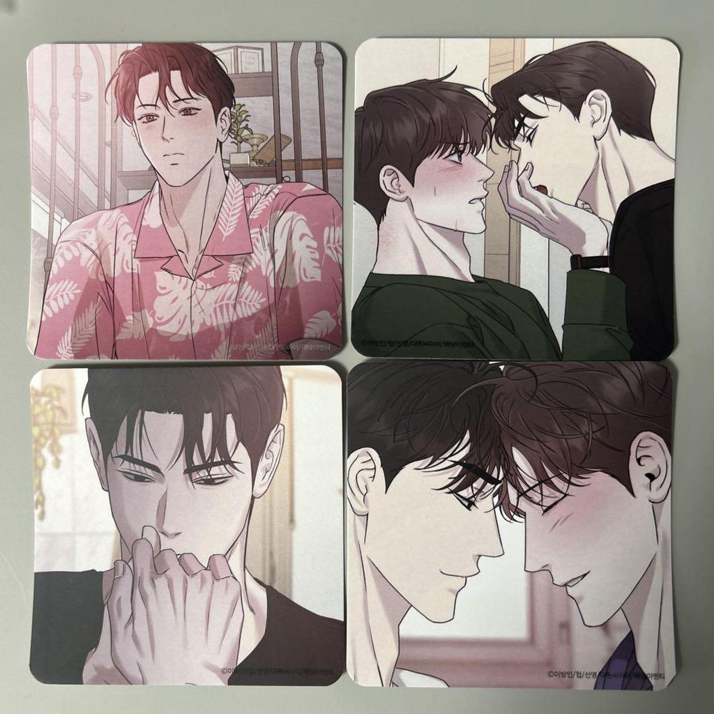 [USED] Korean BL Stranger Iebain Bonus Coaster Set of 4