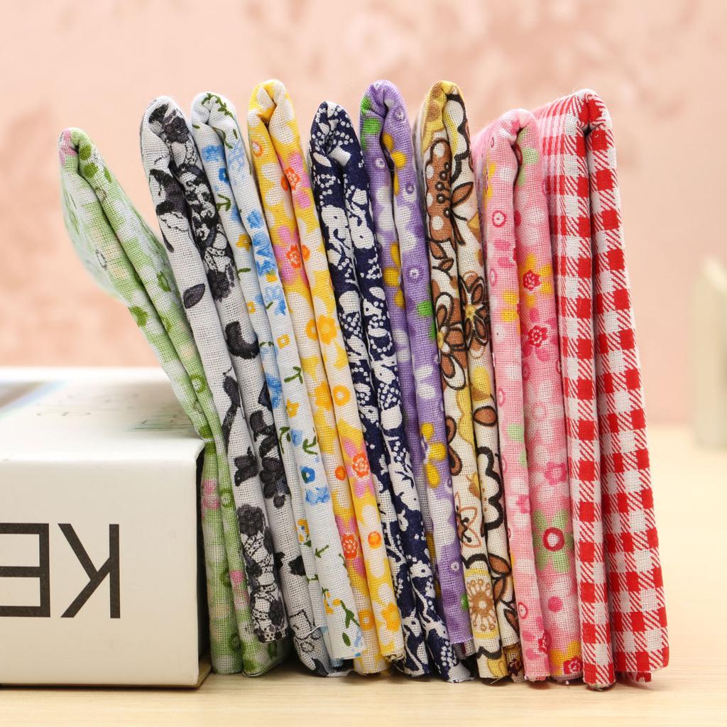 Buy 7pcs 25*25cm Assorted Pattern Floral Cotton Fabric Cloth DIY Crafts ...