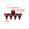 1 Set One-Way-Four-Valve Water Splitter 16mm Nipple Quick Switch Valve Garden Lawn Irrigation Car Washing Multiple-Use Connector