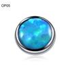 1 Pezzo Titanio G23 Cristallo CZ Micro Piercing Dermalico 3/4/5/7mm Ancora Dermalica Piercing Superficiali Opale Skin Diver Basi Gioielli per il Corpo