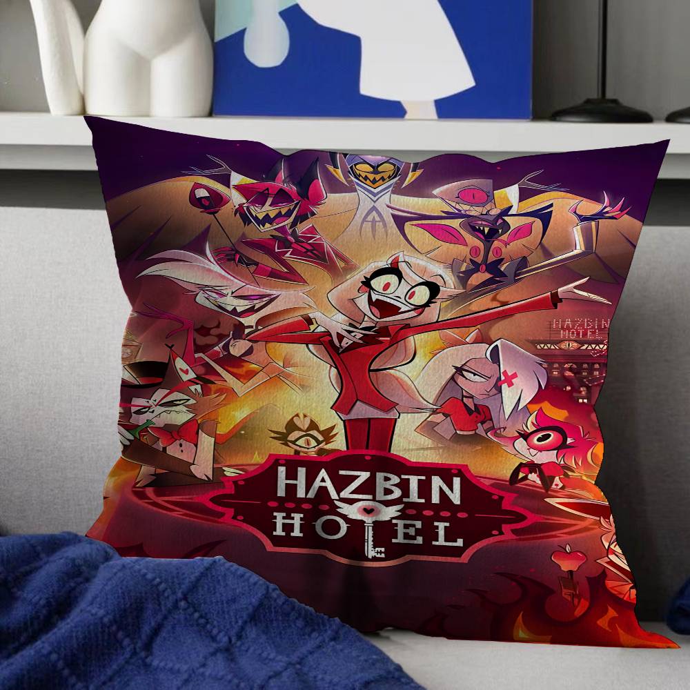 

HHelluva Boss Pillow Cushion Cover Pillowcase Living Room Sofa Home Decor Customized 30X30cm