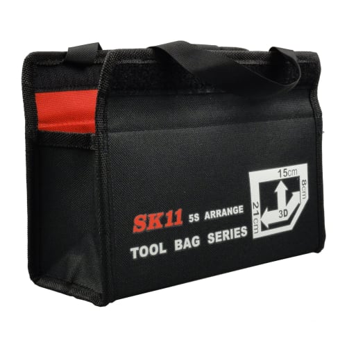 SK11 3D Small Bag, Black, Velcro Closure, Tool Bag, SSB-1521
