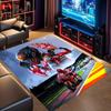 Marc Marquez 93 MotoGP Rug, Motorcycle Racer Portrait Print Area Rug, Motorbike Racing Floor Mat for Fan Bedroom Decor