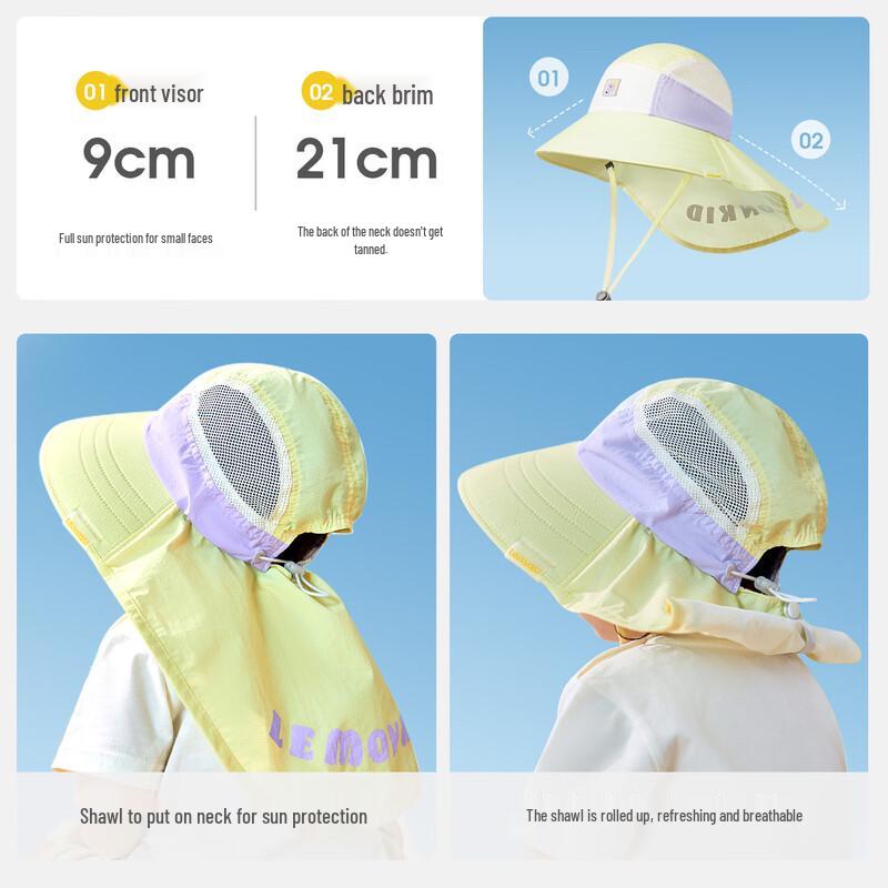 Lemonkid Kids' UV Protection Wide-Brim Sun Hat