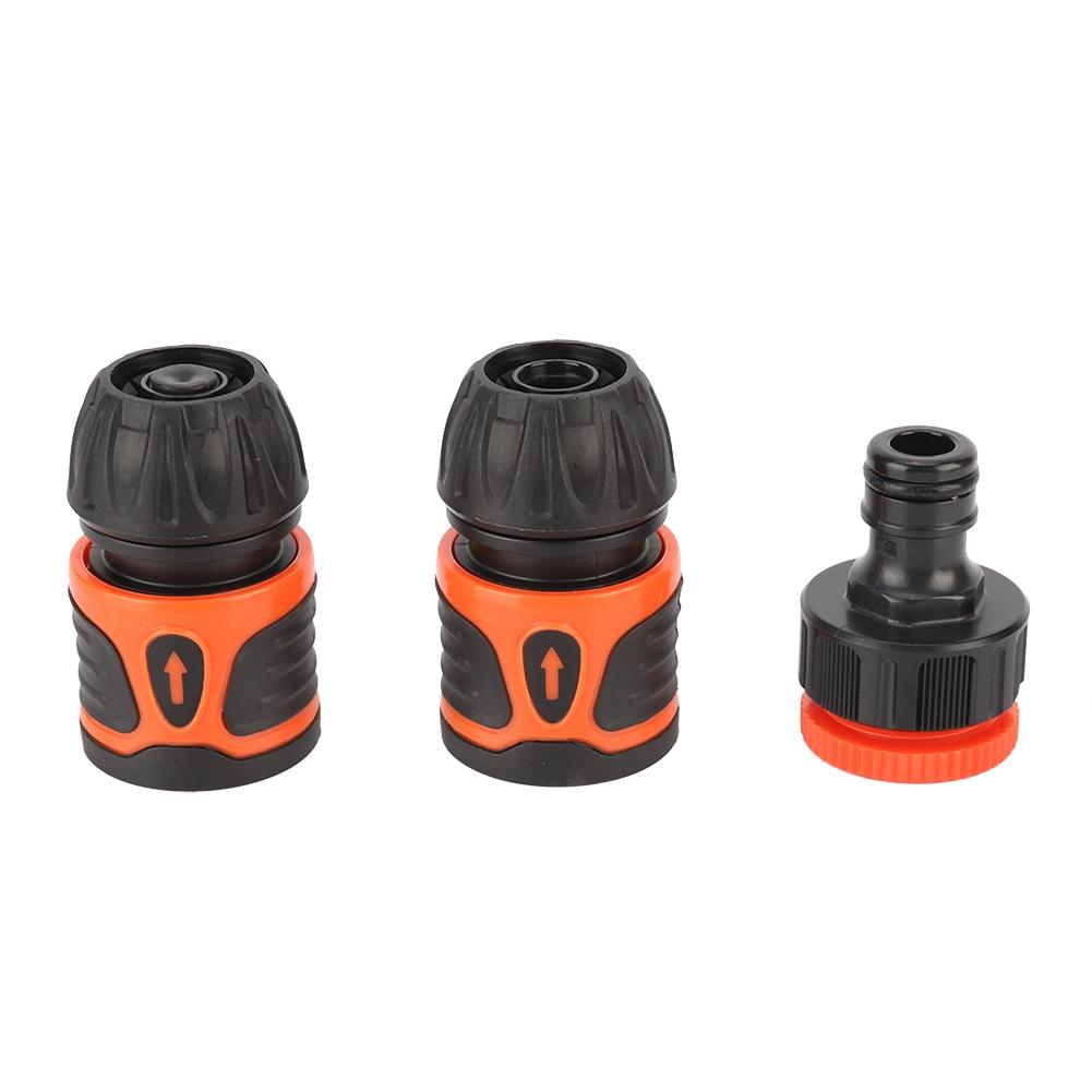 Spruzzatore per Tubo da Giardino Portatile con Montaggio a Morsetto, Materiale ABS, 3 Connettori. Comodo per Fiori, Alberi, Lavaggio Auto. Ideale per