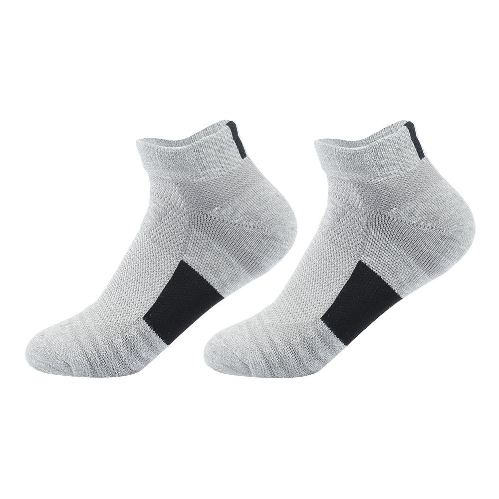 

Мужские спортивные носки, впитывающие пот нескользящие носки для бега, носки для активного отдыха, носки-лодочки с махровой подошвой, короткие баскетбольные носки Elite, мужские One Size