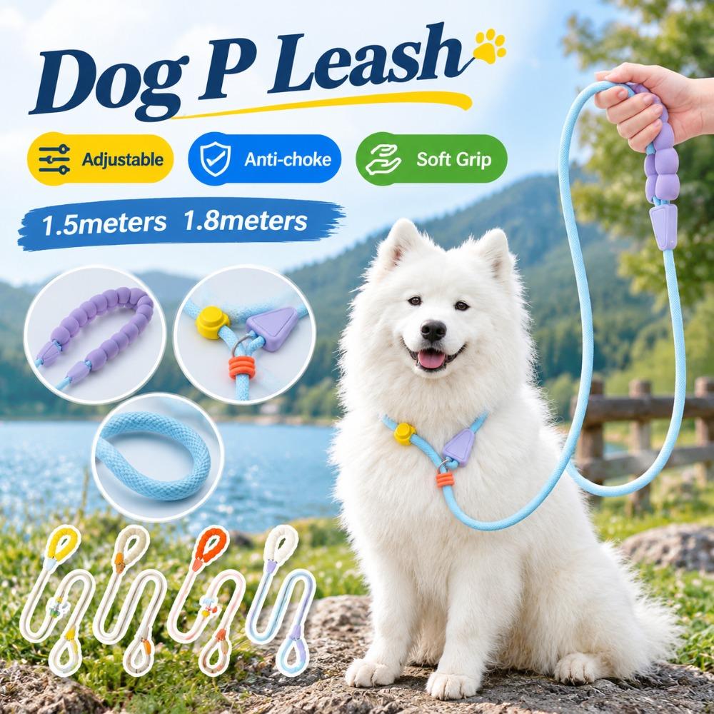 Nylon Dog P Leash Anti-choke Pet Training Leash Durable Slip Lead Dog Rope  For 0-6kg