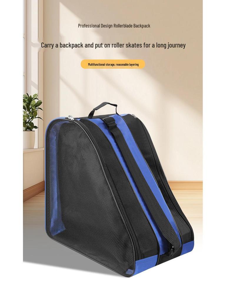 Triangular Skate Backpack for Kids and Adults - Suitable for Ice Skates and Inline Skates