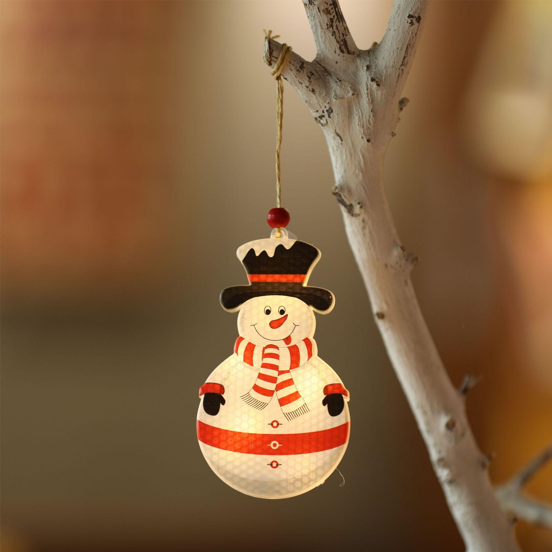 

Рождественское украшение Подвесной ночник Бар Витрина магазина Праздничное украшение на елку Принадлежности для сцены Макет Snowman (single)