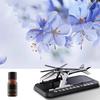 Solarenergie rotierende Aromatherapie Auto Lufterfrischer mit Telefonnummer Hubschrauber Form ätherisches