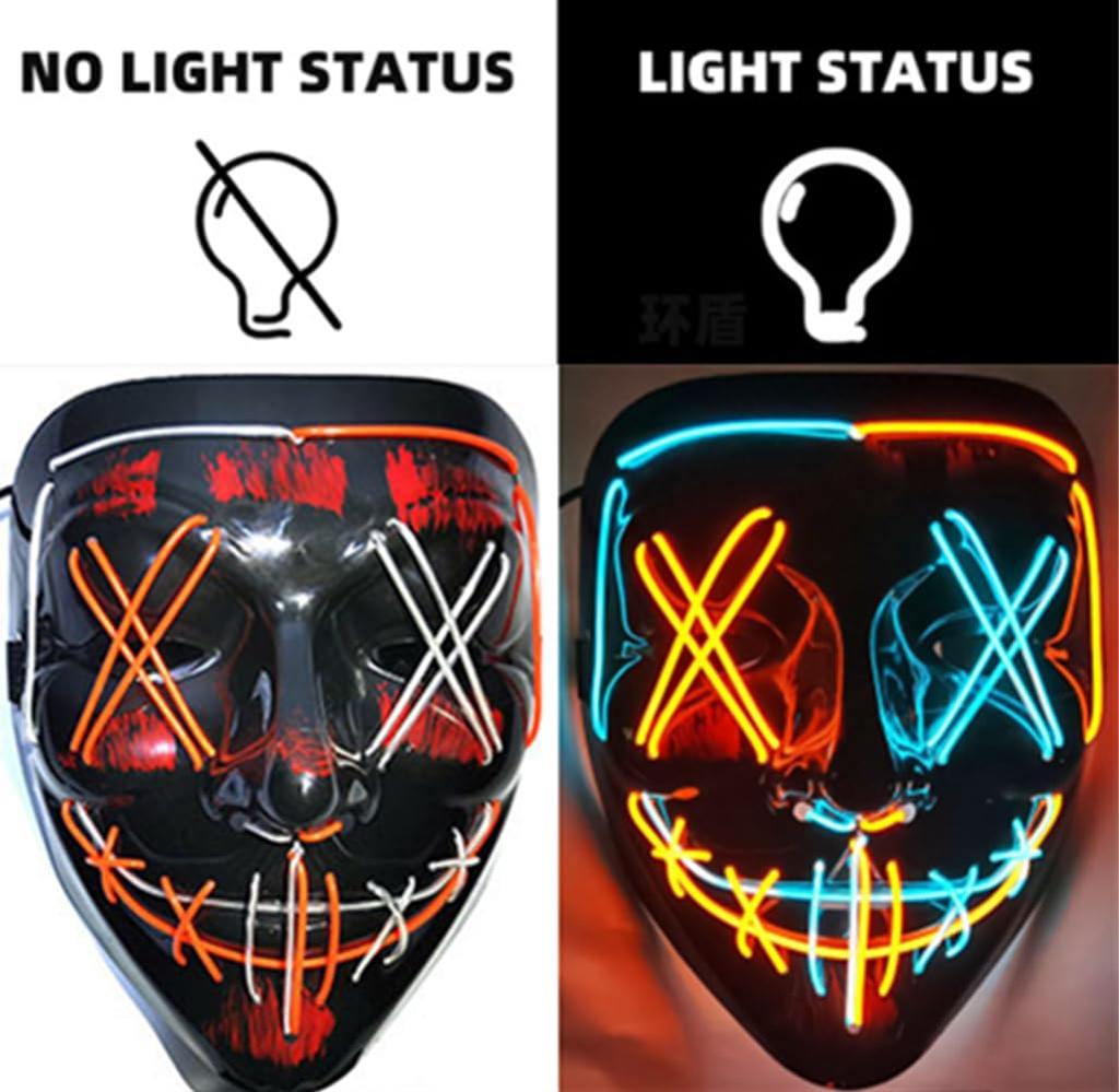 Cosplay Luminous Luminous Event Cosplay [Abuqino] Mask, Mask, Mask, Mask, Costume, Party, Masquerade, Festival, (Blue + Orange)