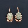 Pyrite Druzy Gemstone Handmade Copper Jewelry Amazing Earring For Her