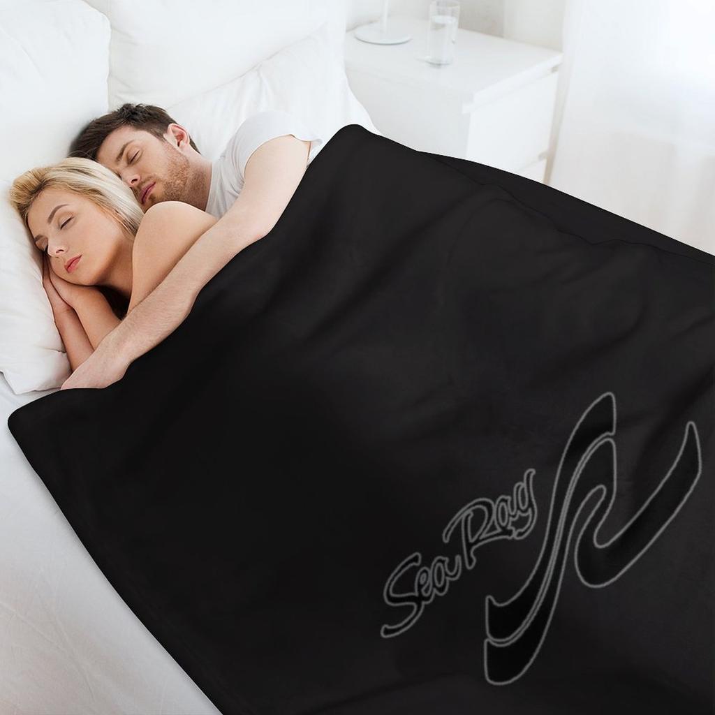 Sea Ray Boat Black Logo Essential Throw Blanket for sofa Loose Extra Large Throw Decorative Beds Blankets