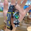 6cm Cartoon Lightning Bear Keychain Cute Astronaut Bear Doll Keyring Bag Pendant Couple Car Keyholder Creative Bag Charm Accessories