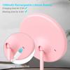 Rechargeable Round Makeup Mirror with L-ED Light Screen Switch Detachable Base Desk Makeup Mirror