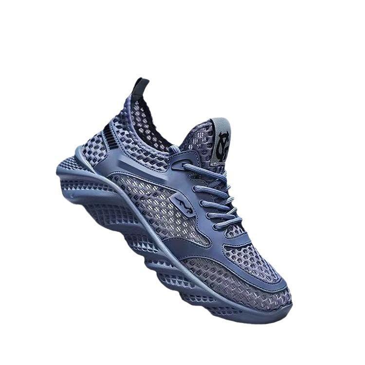 Summer Men's Shoes Net Shoes 2025 Thin Breathable Hollow Mesh Shoes Versatile Sports and Leisure Shoes Quick-drying Creek Shoes