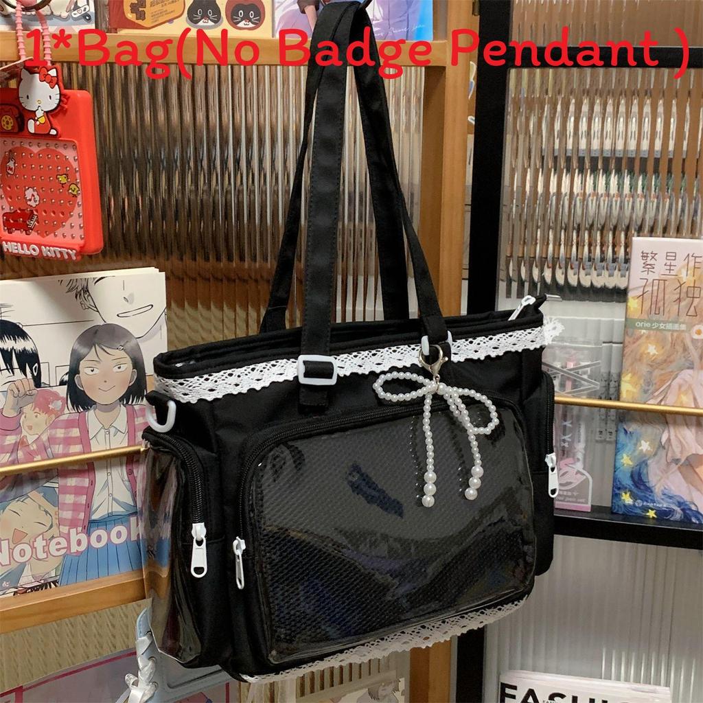 Simple Shoulder Bag For Students With Polyester Fabric And Inner Pocket For Casual Outings
