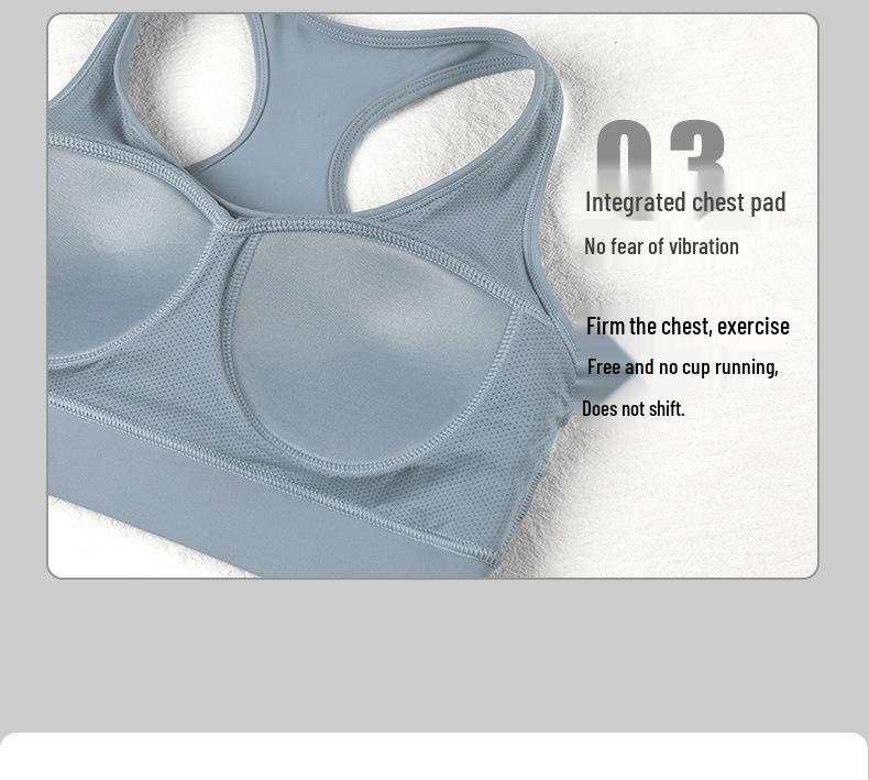 High-Impact Women's Sports Bra for Running & Yoga - Shockproof, Large Bust Support
