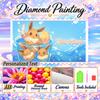 Personalized Eevee Diamond Art Custom Name 5D Diamond Painting Full Drill DIY Craft