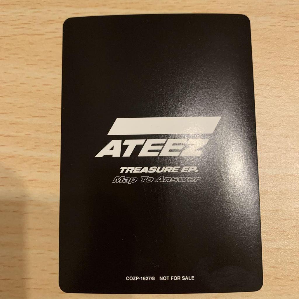 [USED] ateez yunho trading card map to answer