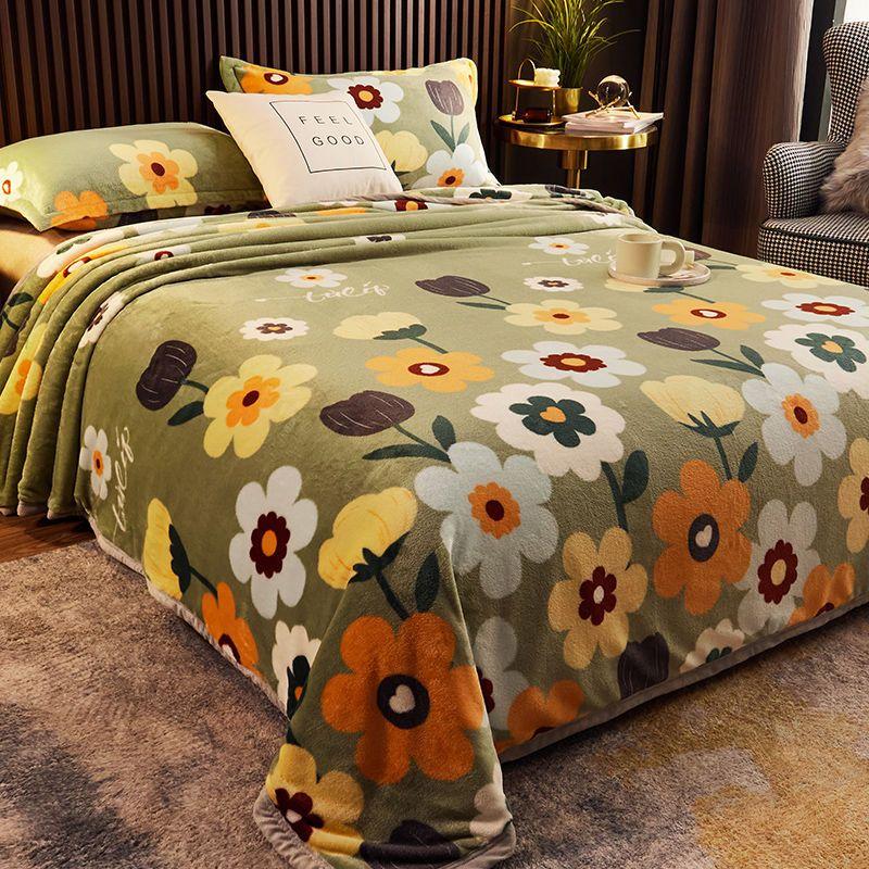 Winter Fluffy Warm Cozy Throw Blankets for Office Siesta Air-Condition Bedspread Thickening Lamb Cashmere Blanket Sofa