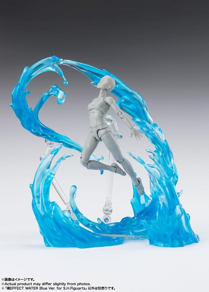 TAMASHII NATIONS Tamashii EFFECT WATER Blue Ver. for S.H.Figuarts, Approximately 180mm, PVC & ABS Painted Finished Figure